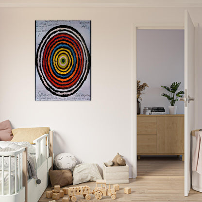 My Oneness, A Universe of Colours - 1957 - Alfred Jensen Brushed Aluminum Print - 70x100 cm / 28x40 inches | Alfred Jensen Aluminum Print | Alfred Jensen Prints
