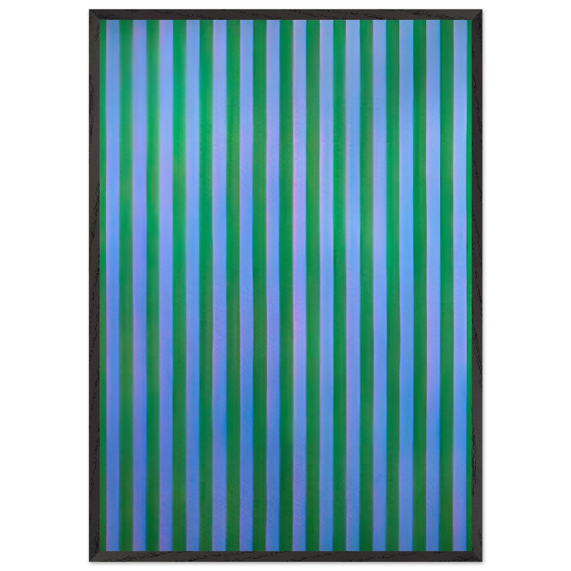 Pink Stripe - 1960 - Gene Davis Framed Art Print – Black Wooden Frame - Default Title - -Framed Art Print