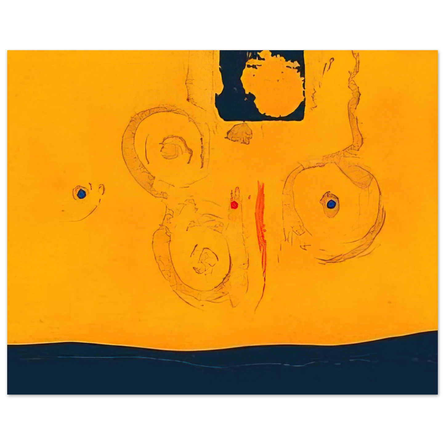 Helen Frankenthaler - Plaza Real - 1988 Wall art - A1 (59.4 x 84.1  cm) - Fine Art Poster - -