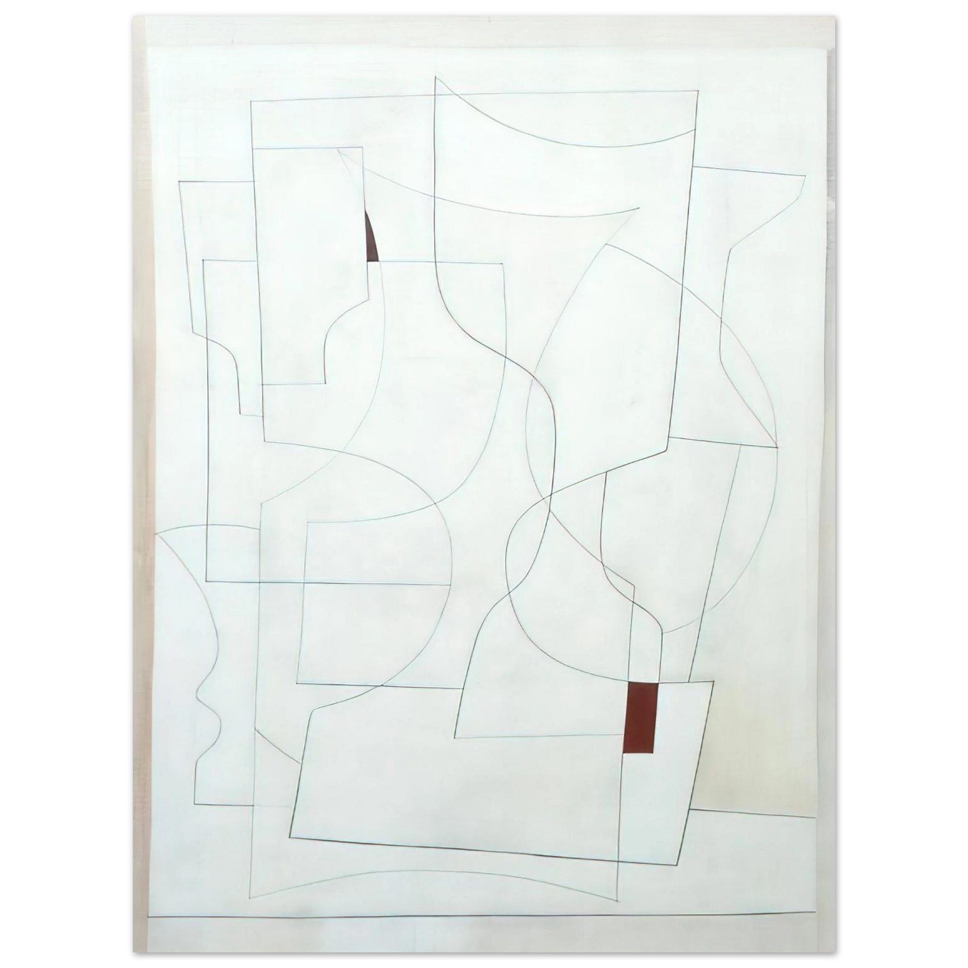 Ben Nicholson - July 27-53 ivory - 1953 Fine Art Poster - Default Title