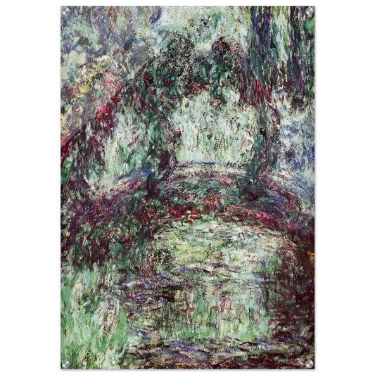 The Japanese Bridge 2 - claude monet Acrylic Print - 70x100 cm / 28x40″ inches