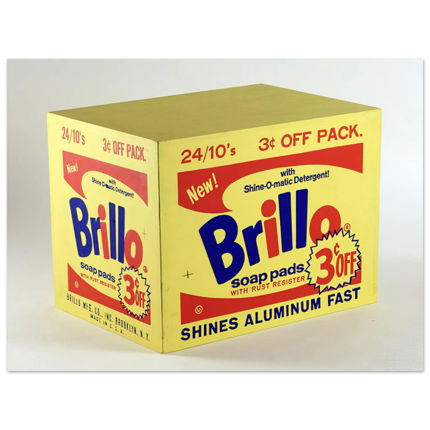 Andy Warhol - Brillo Box  3c Off  Fine Art Poster - 13x18 cm / 5x7 inches