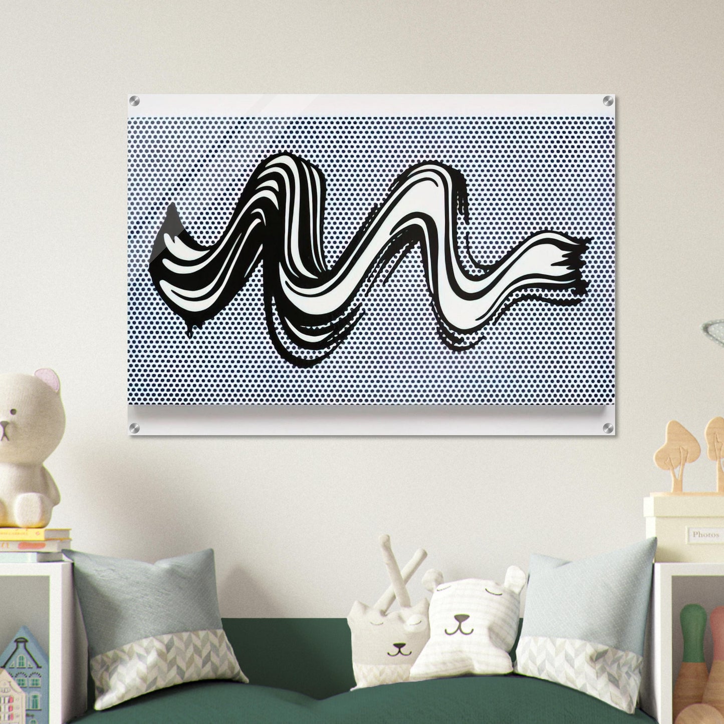 BRUSHSTROKE 1965 - Roy Lichtenstein Acrylic Print - 70x100 cm / 28x40″ inches | Roy Lichtenstein Wall Art | Roy Lichtenstein Prints