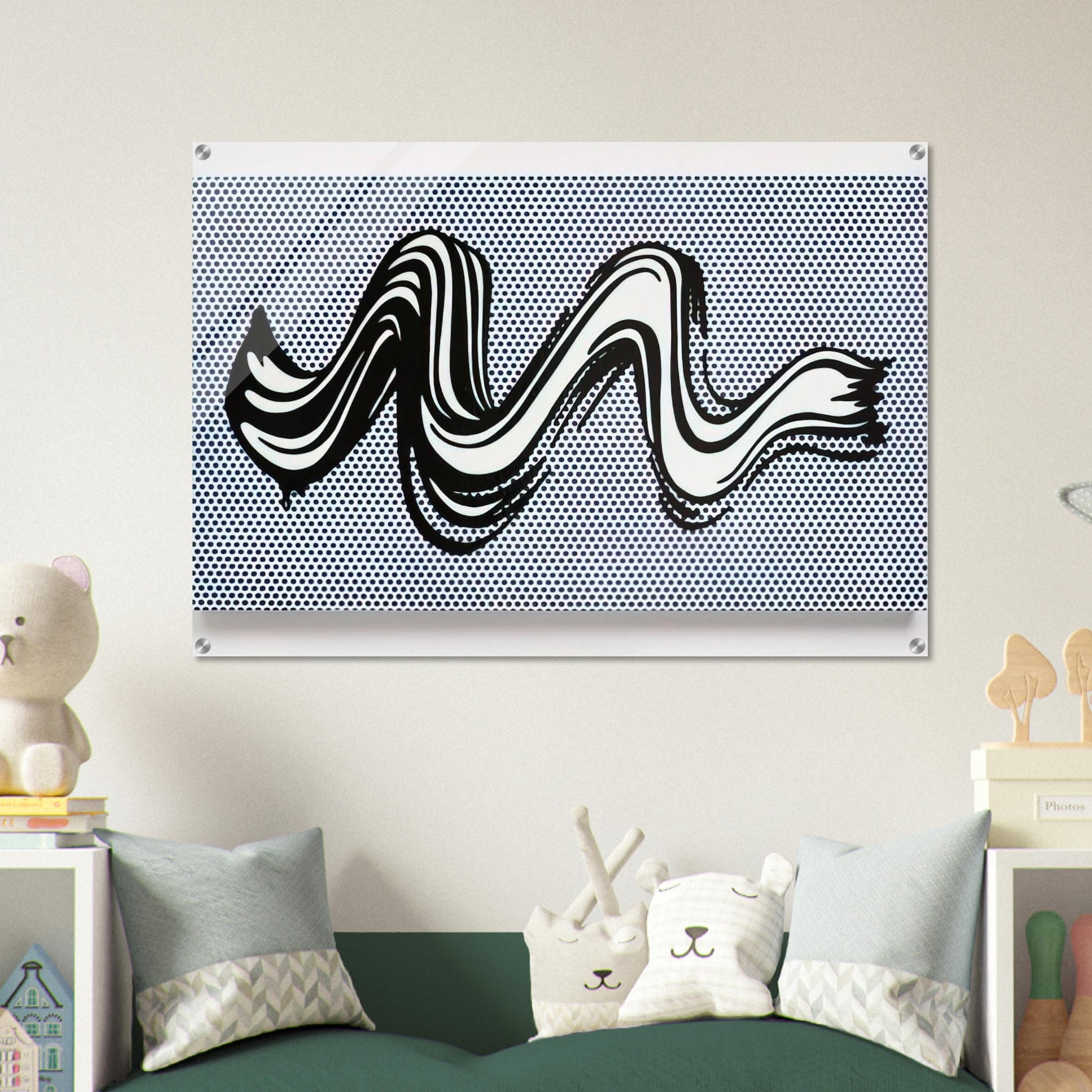 BRUSHSTROKE 1965 - Roy Lichtenstein Acrylic Print - 70x100 cm / 28x40″ inches | Roy Lichtenstein Wall Art | Roy Lichtenstein Prints