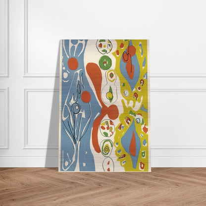 Spiele des Menschen - 1965 - Ernst Wilhelm Nay Brushed Aluminum Print - 70x100 cm / 28x40 inches | Ernst Wilhelm Nay Aluminum Print | Ernst Wilhelm Nay Prints