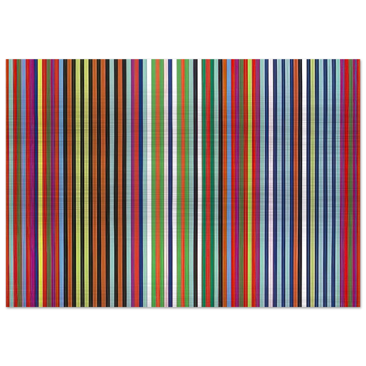 Flamingo - 1965 - Gene Davis Brushed Aluminum Print - 70x100 cm / 28x40 inches | Gene Davis Aluminum Print | Gene Davis Prints