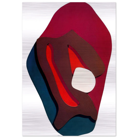 Enak s Tears. Terrestrial Forms - Jean Arp Brushed Aluminum Print - 70x100 cm / 28x40 inches | Jean Arp Aluminum Print | Jean Arp Prints