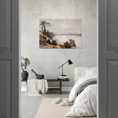 Head of Yellowstone River - Thomas Moran Acrylic Print - 70x100 cm / 28x40″ inches | Thomas Moran Wall Art | Thomas Moran Prints