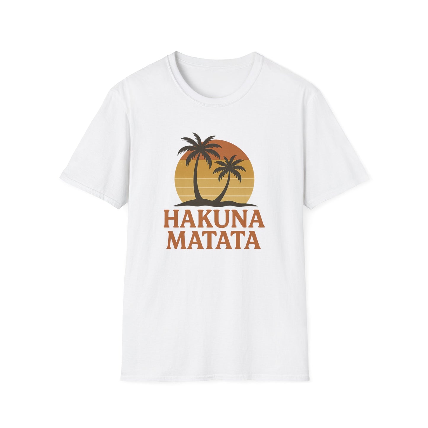 Hakuna Matata Maglietta Grafica Retro, Maglietta Positiva Senza Pensieri, T-Shirt Ispirata agli Anni '90, Top con Citazione di Buonumore, Regalo Unisex