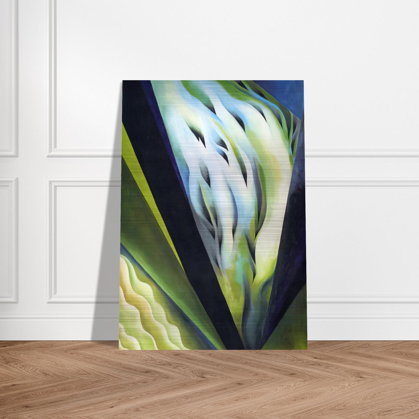 Blue and Green Music - Georgia O'Keeffe Brushed Aluminum Print - 70x100 cm / 28x40 inches | Georgia O'Keeffe Aluminum Print | Georgia O'Keeffe Prints