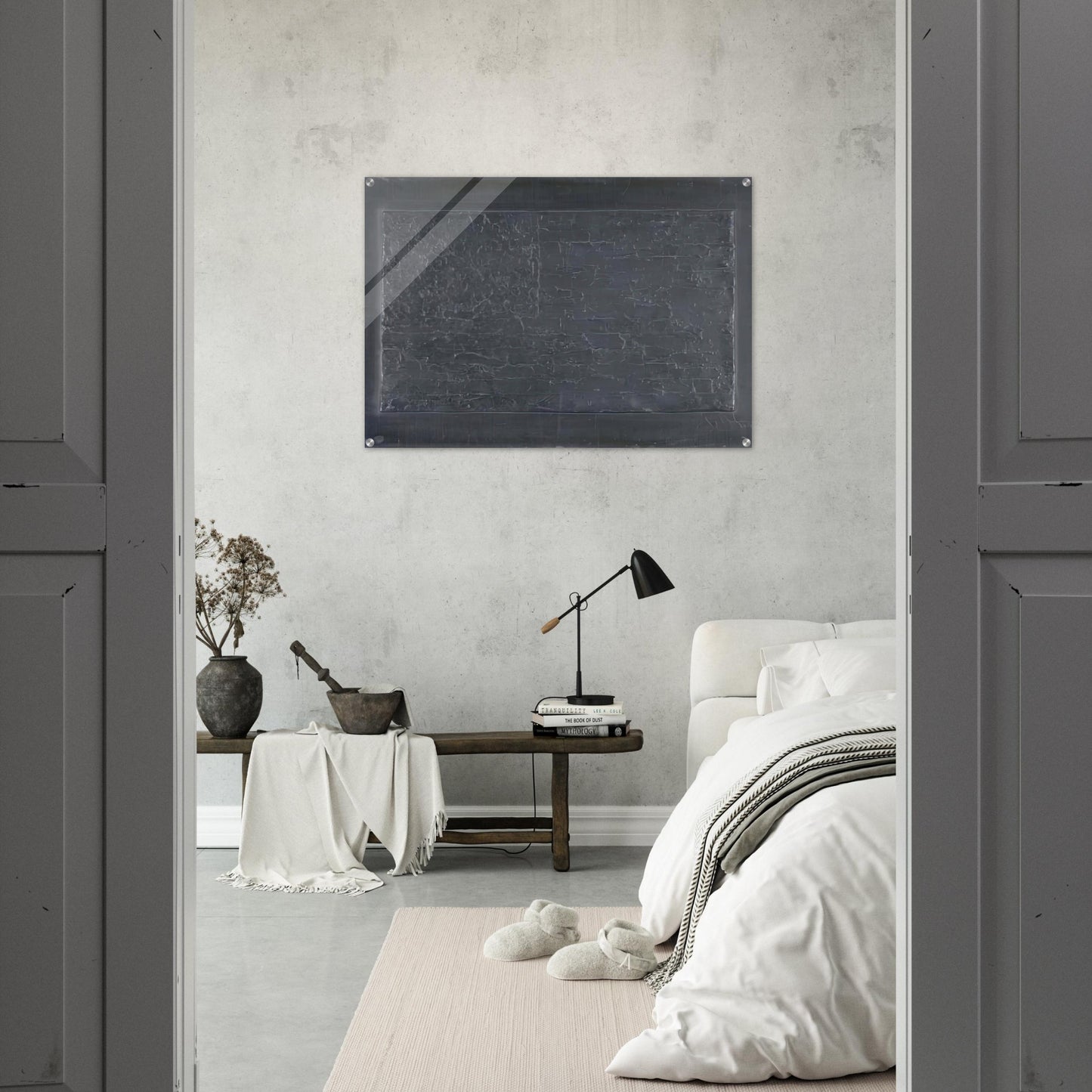 FLAG ULAE 74 - Jasper Johns Acrylic Print - 70x100 cm / 28x40″ inches | Jasper Johns Wall Art | Jasper Johns Prints