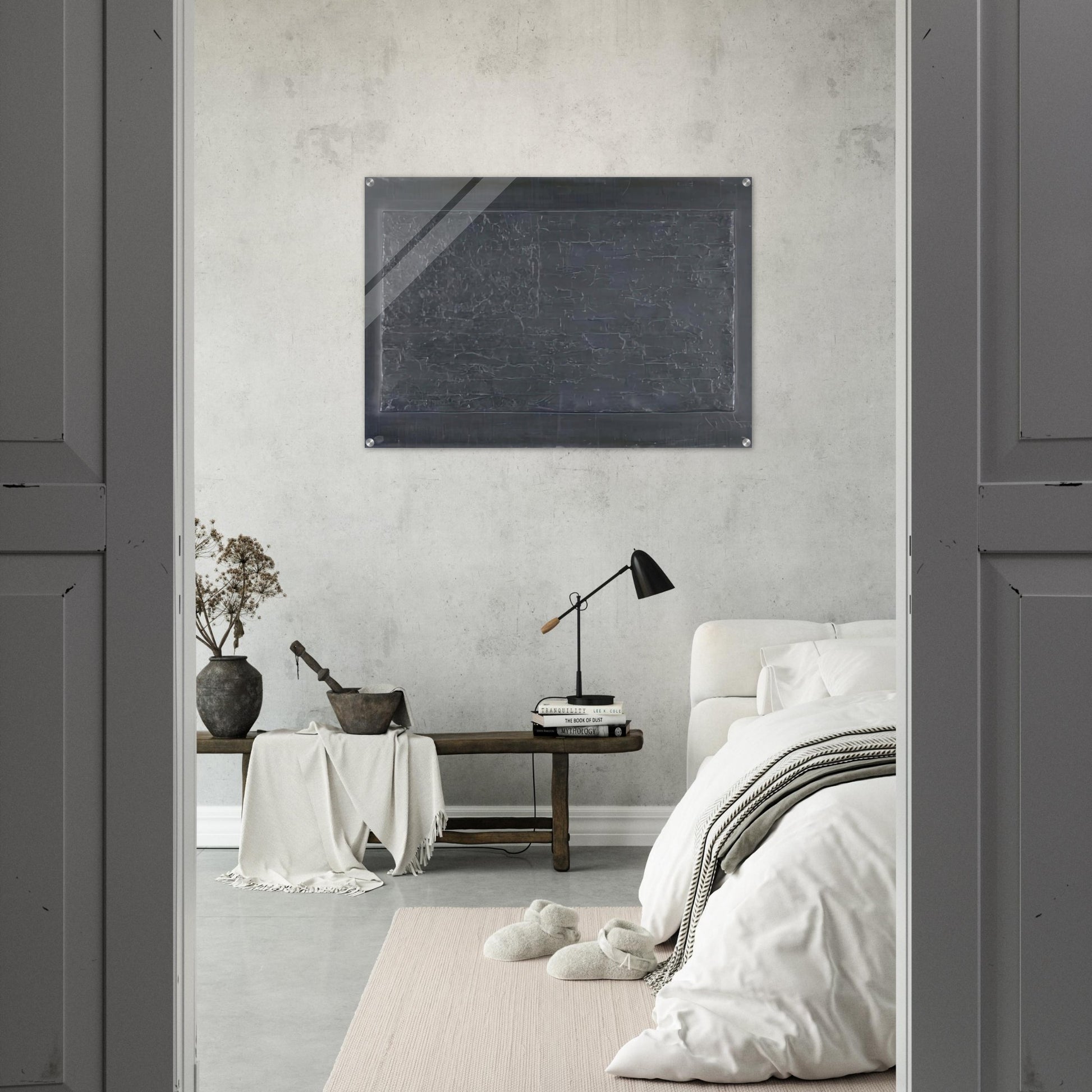 FLAG ULAE 74 - Jasper Johns Acrylic Print - 70x100 cm / 28x40″ inches | Jasper Johns Wall Art | Jasper Johns Prints