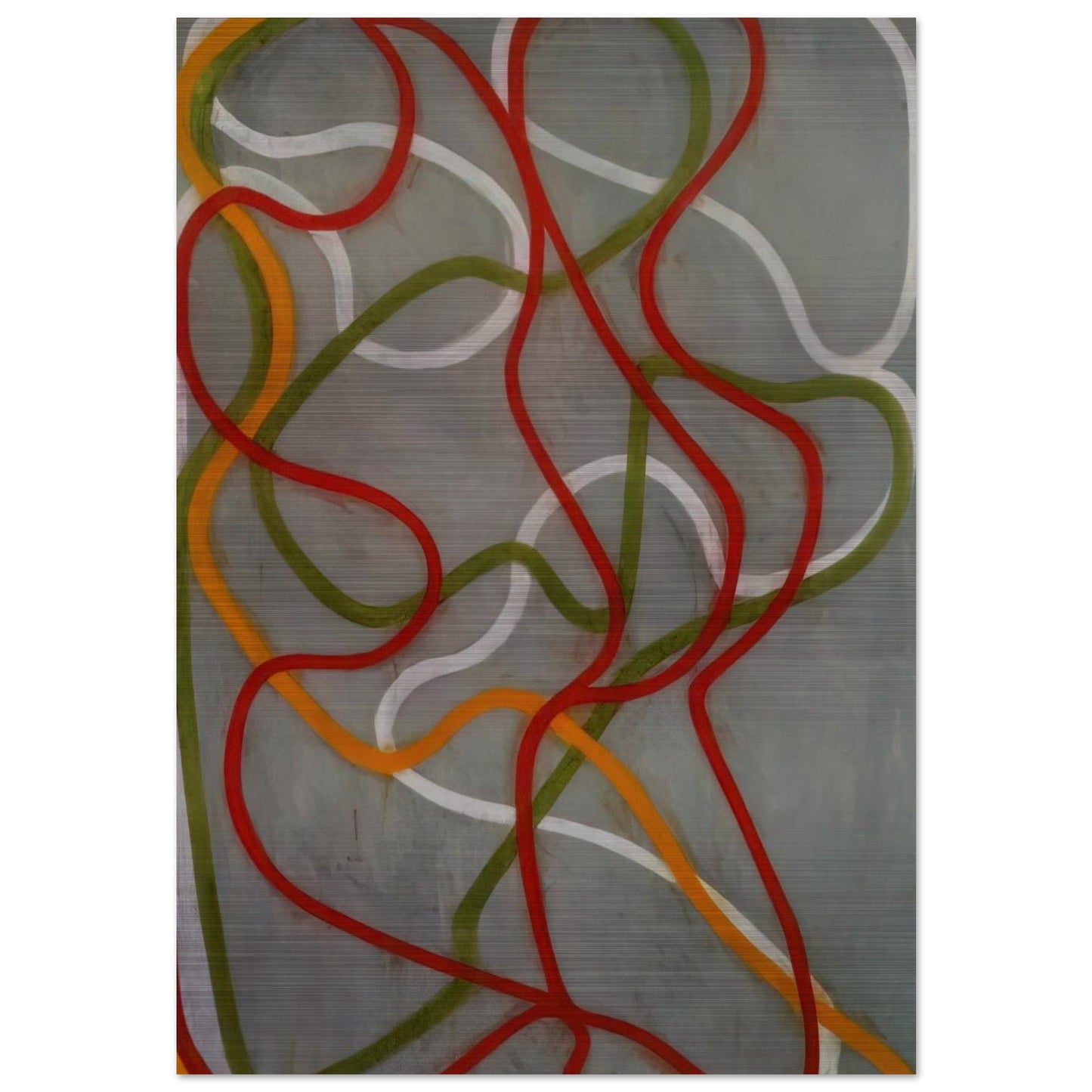 The Attended - 1999 - Brice Marden Brushed Aluminum Print - 70x100 cm / 28x40 inches | Brice Marden Aluminum Print | Brice Marden Prints
