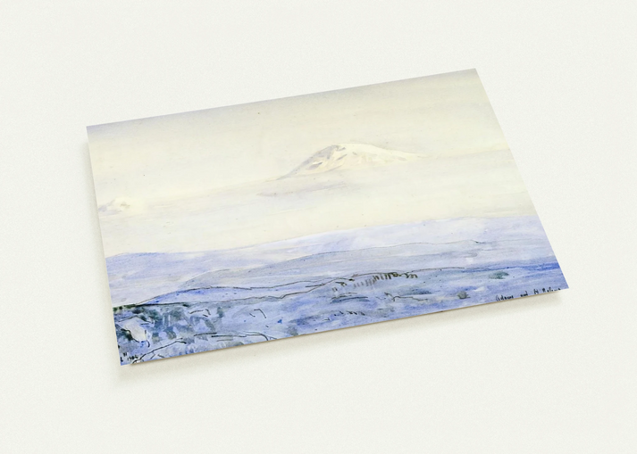 Adams and St. Helen's, Early Morning By Childe Hassam Pack of 10 Post Cards | Childe Hassam Post Cards | A6 (10.5 x 14.8 cm) - 4.1 x 5.8 inches
