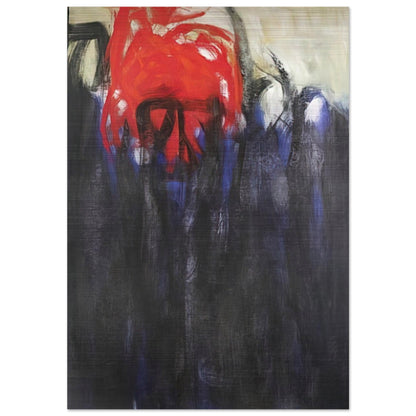 Untitled Columns of Fire - 1956 - Theodoros Stamos Brushed Aluminum Print - 70x100 cm / 28x40 inches | Theodoros Stamos Aluminum Print | Theodoros Stamos Prints