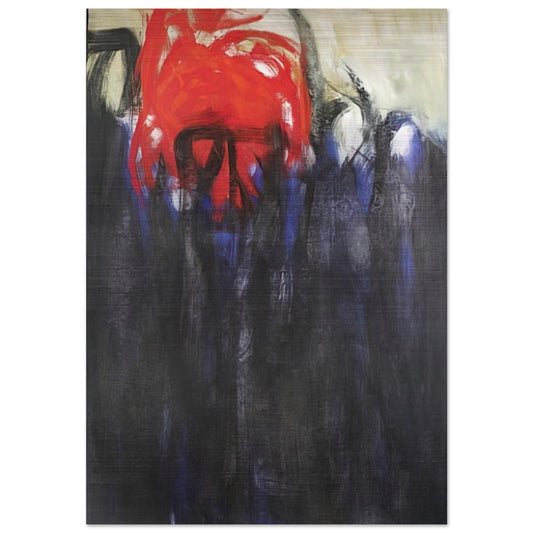 Untitled Columns of Fire - 1956 - Theodoros Stamos Brushed Aluminum Print - 70x100 cm / 28x40 inches | Theodoros Stamos Aluminum Print | Theodoros Stamos Prints