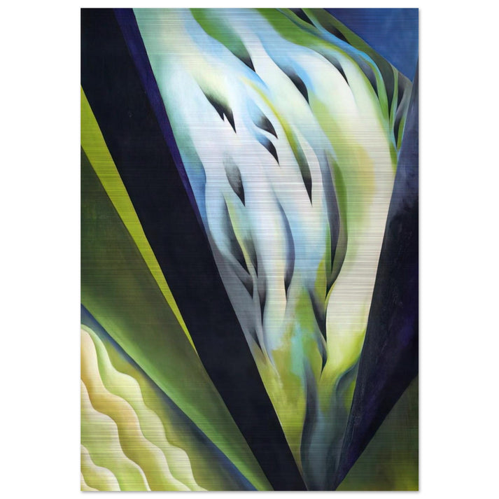 Blue and Green Music - Georgia O'Keeffe Brushed Aluminum Print - 70x100 cm / 28x40 inches | Georgia O'Keeffe Aluminum Print | Georgia O'Keeffe Prints