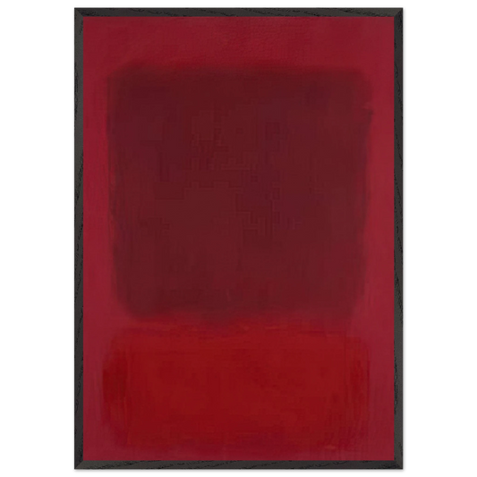 Red and Brown - 1957 - Mark Rothko Framed Art Print – Black Wooden Frame - Default Title - -Framed Art Print