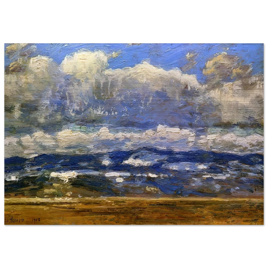 Over the Great Divide - Childe Hassam Brushed Aluminum Print - 70x100 cm / 28x40 inches | Childe Hassam Aluminum Print | Childe Hassam Prints