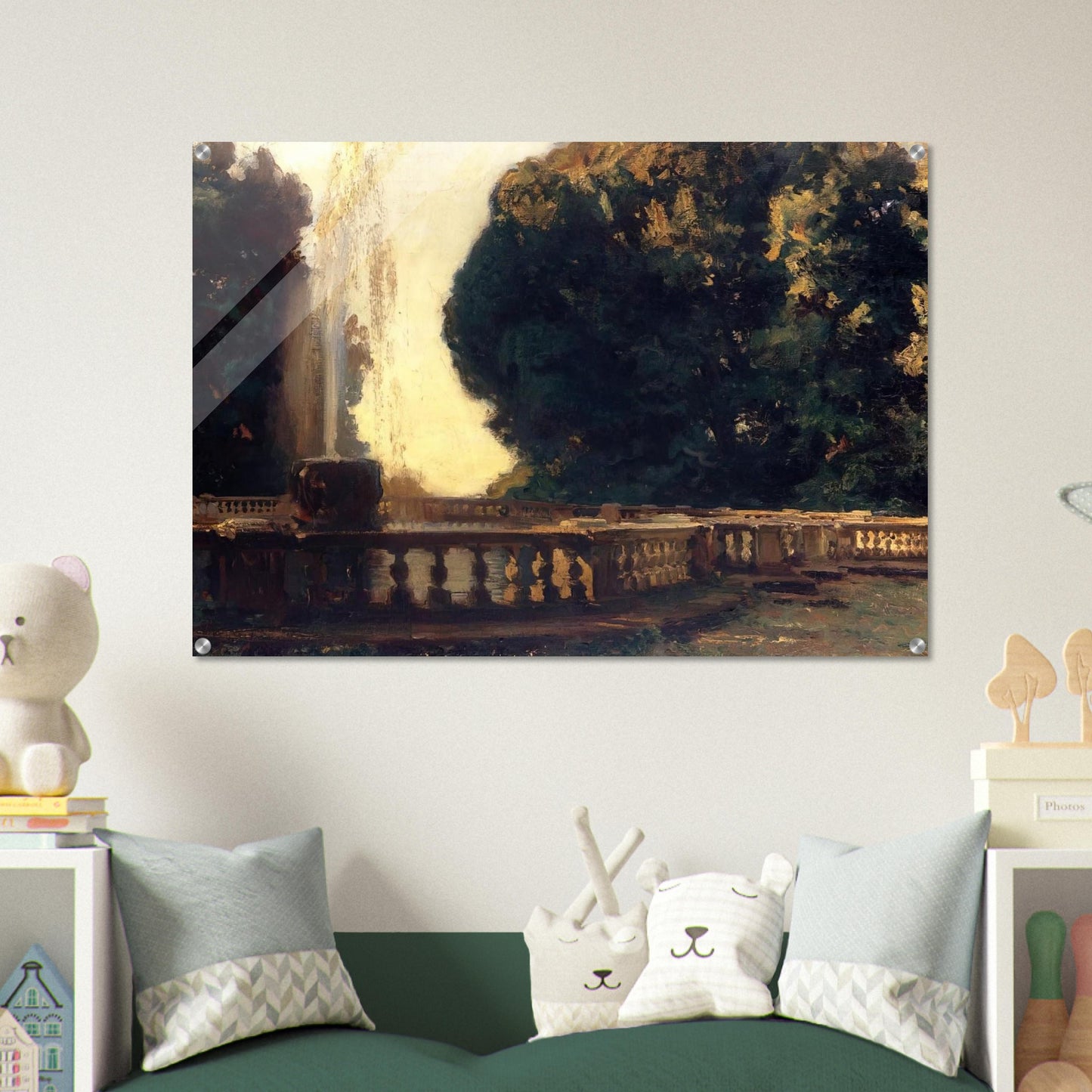 Villa Torlonia, Fountain - John Singer Sargent Acrylic Print - 70x100 cm / 28x40″ inches