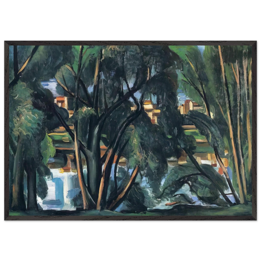 TREES ON THE BANKS OF THE SEINE 1913 - Andre Derain Framed Art Print – Black Wooden Frame - Default Title - -Framed Art Print