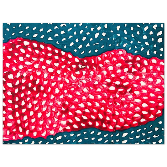 Yayoi Kusama - WAVES 1953 Fine Art Poster - 13x18 cm / 5x7 inches
