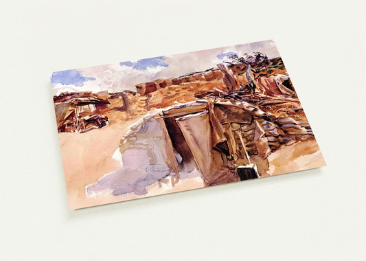 Dugout By John Singer Sargent Pack of 10 Post Cards | John Singer Sargent Post Cards | A6 (10.5 x 14.8 cm) - 4.1 x 5.8 inches