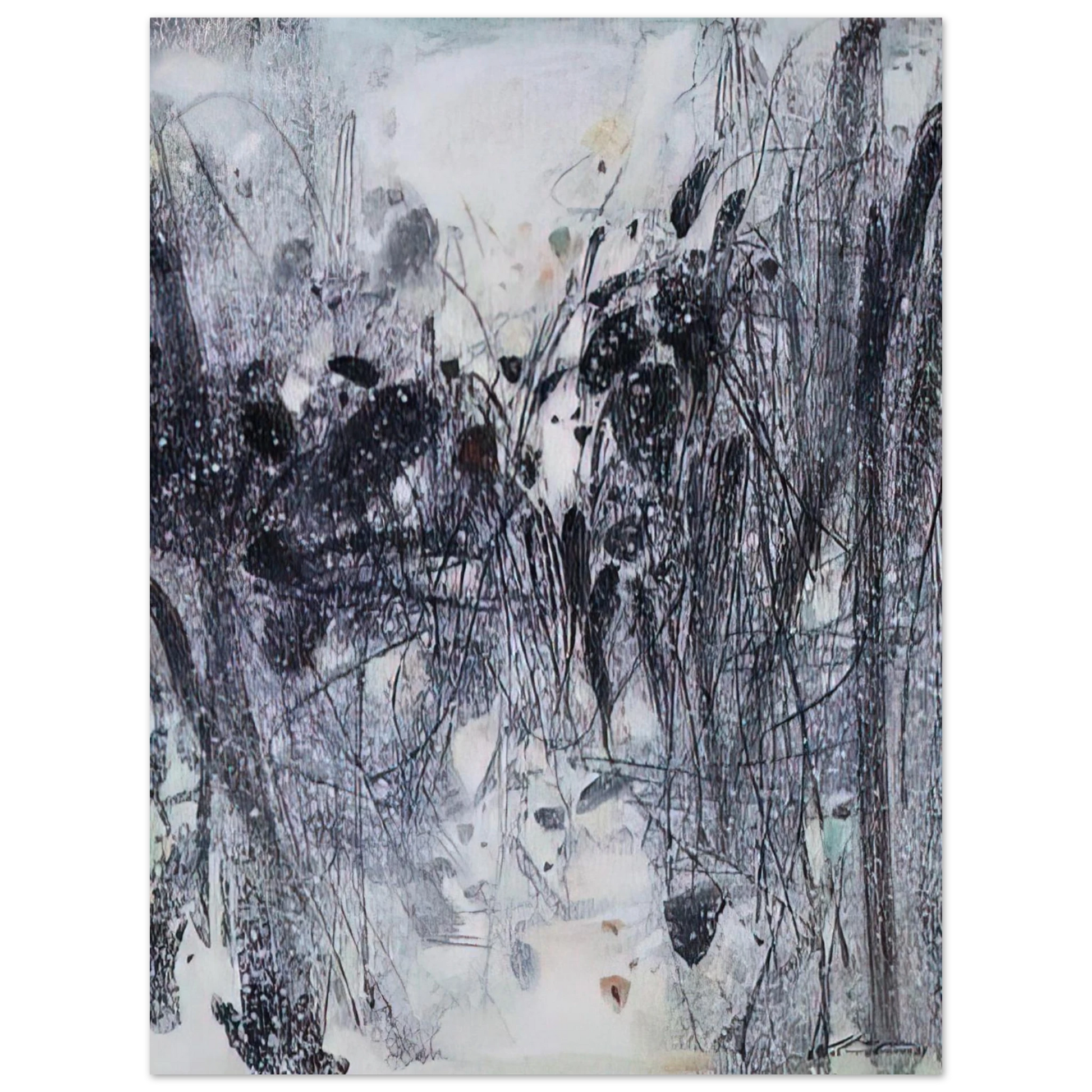 Chu teh Chun - EVOCATION BLEUE 1989 Fine Art Poster - Default Title