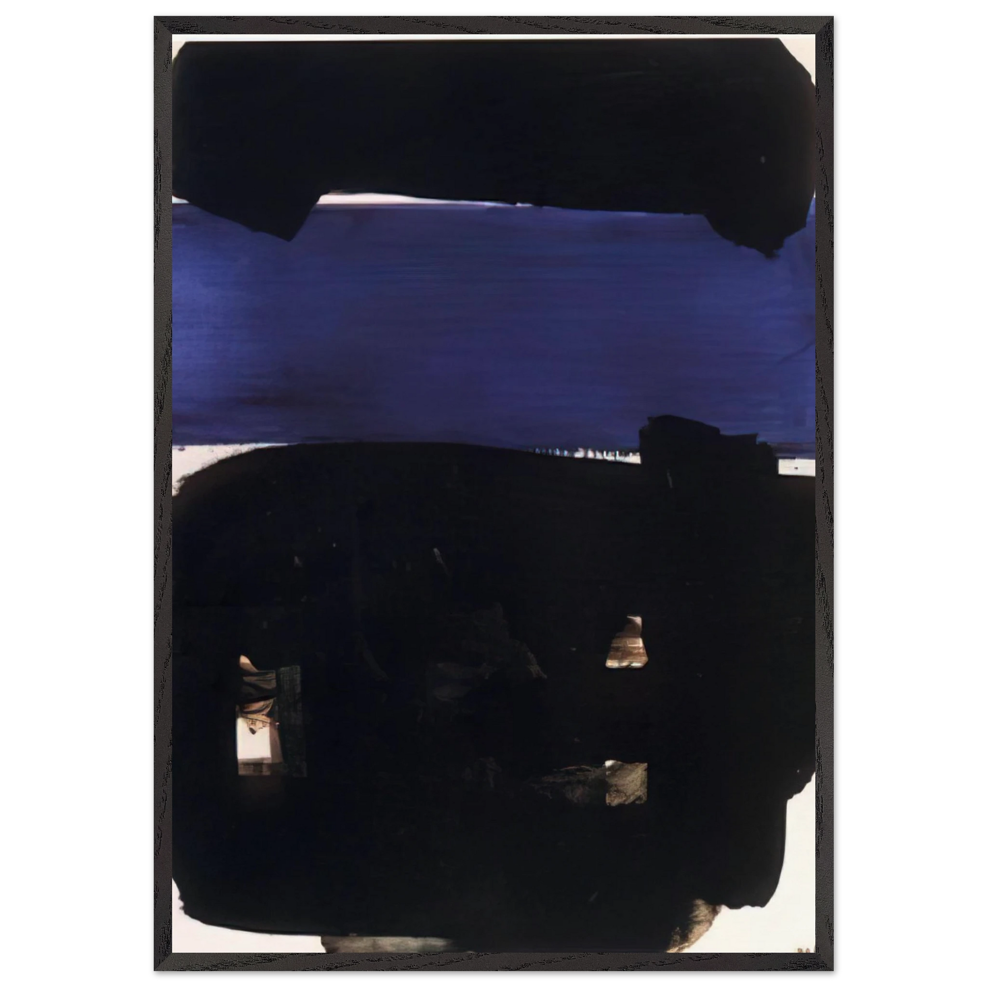 Peinture 23 Mai 1969 - 1969 - Pierre Soulages Framed Art Print – Black Wooden Frame - Default Title - -Framed Art Print