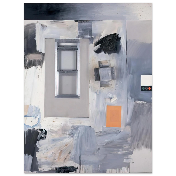 Robert Rauschenberg - TROPHY V FOR JASPER JOHNS 1962  75x100 cm / 30x40inches Fine Art Poster