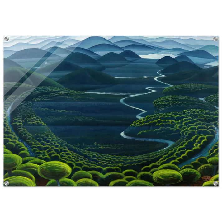 Umbria vergine - 1949 - Gerardo Dottori Acrylic Print - 70x100 cm / 28x40″ inches