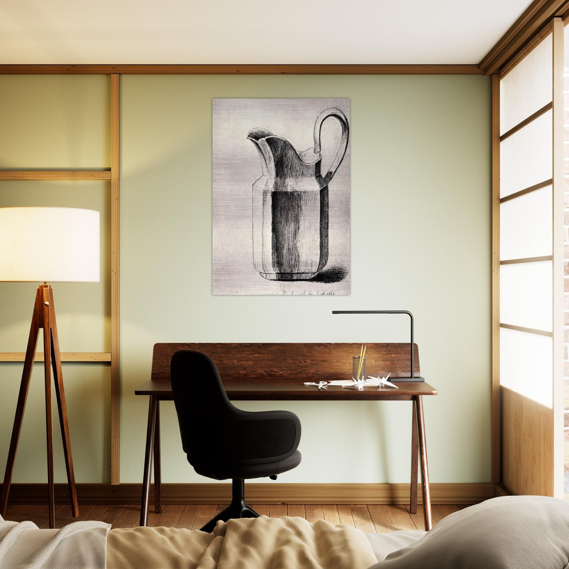 Milk Jug - Vincent van Gogh Brushed Aluminum Print - 70x100 cm / 28x40 inches | Vincent van Gogh Aluminum Print | Vincent van Gogh Prints