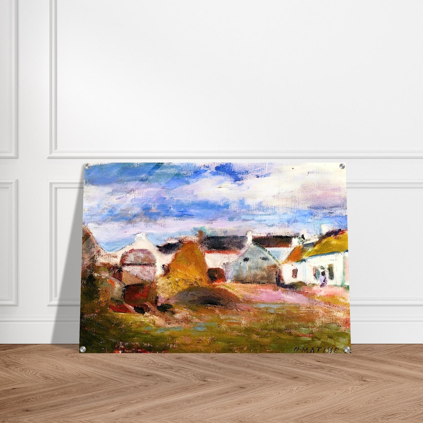 FARMYARD IN BRITTANY 1897 - Henri Matisse Acrylic Print - 70x100 cm / 28x40″ inches | Henri Matisse Wall Art | Henri Matisse Prints