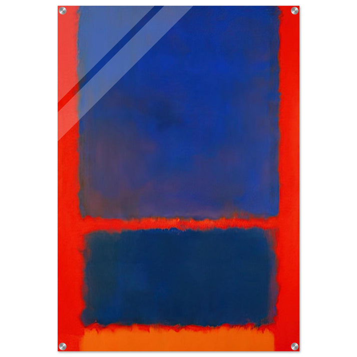 Blue, Orange, Red - 1961 - Mark Rothko Acrylic Print - 70x100 cm / 28x40″ inches | Mark Rothko Wall Art | Mark Rothko Prints