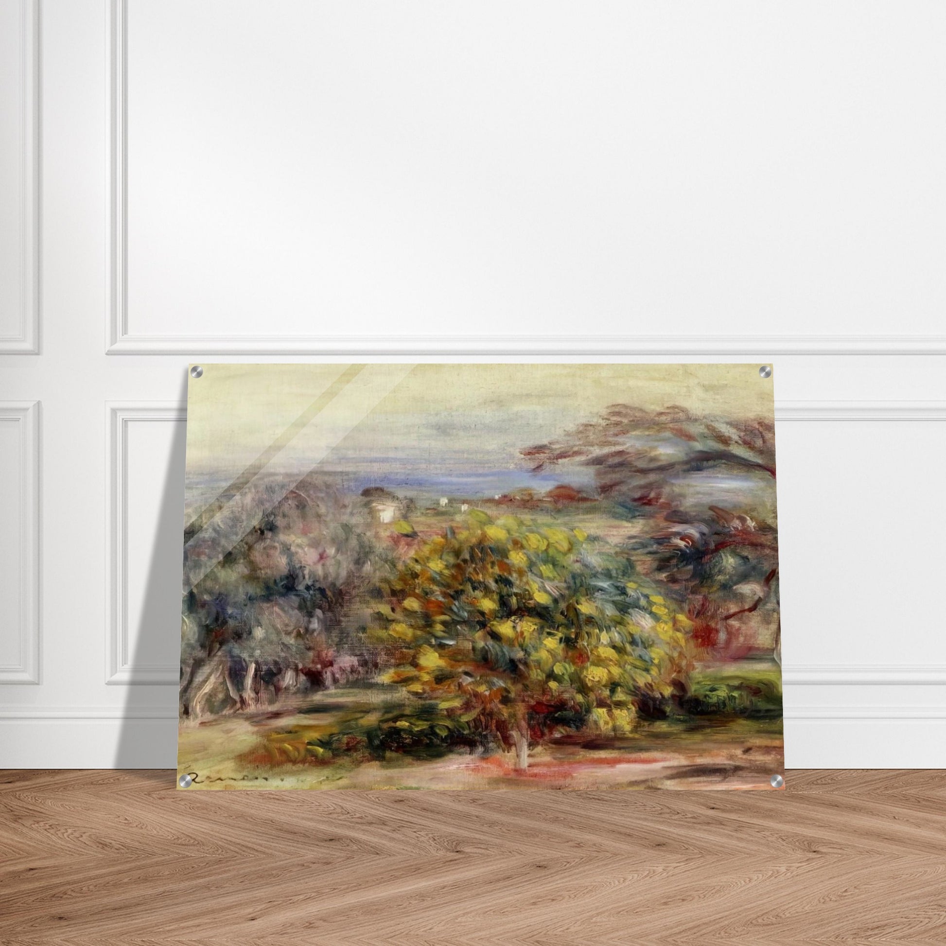 Landscape at Collettes - Pierre-Auguste Renoir Acrylic Print - 70x100 cm / 28x40″ inches | Pierre-Auguste Renoir Wall Art | Pierre-Auguste Renoir Prints