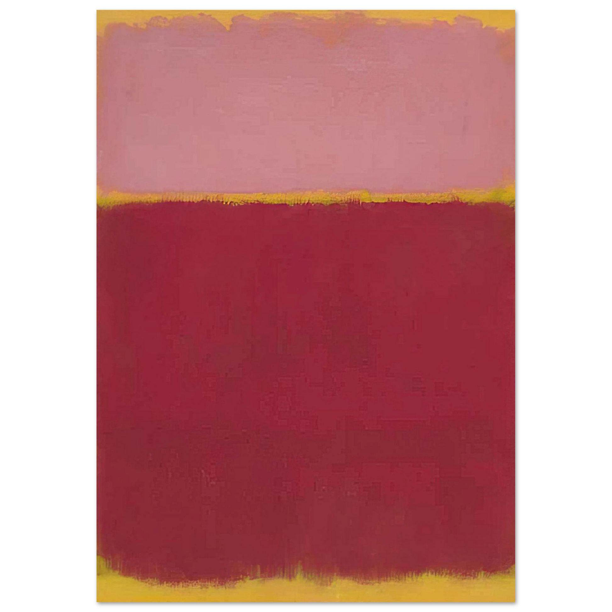 Mark Rothko - Untitled No. 17 - 1961 Wall Art - 30x40 cm / 12x16 inches - Premium Wooden Framed Poster With Fine Art Paper - White frame