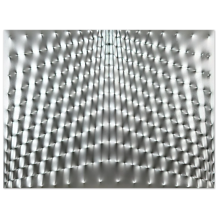 Enrico Castellani - Superficie Argento - 1973  75x100 cm / 30x40inches Fine Art Poster