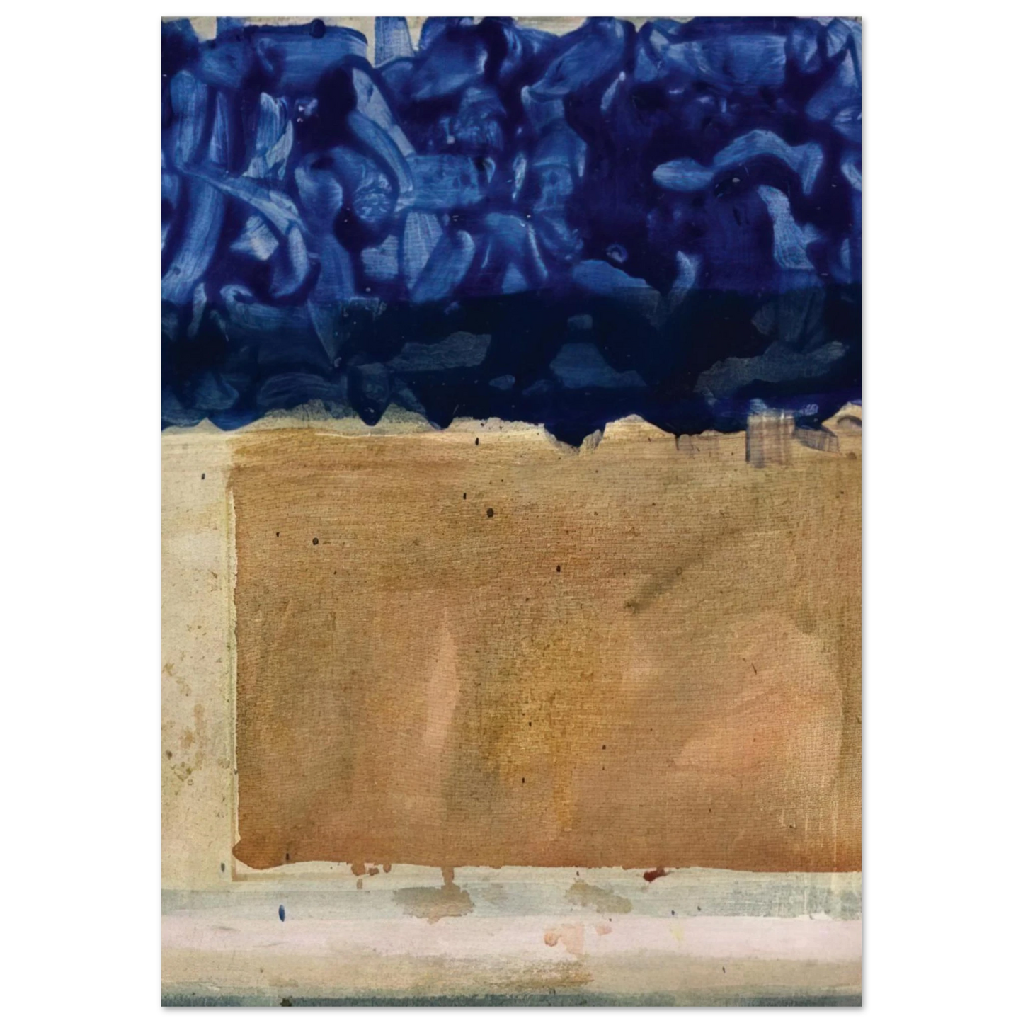 Helen Frankenthaler - Shoreline - 1952 Wall art - 13x18 cm / 5x7 inches - Fine Art Poster - -