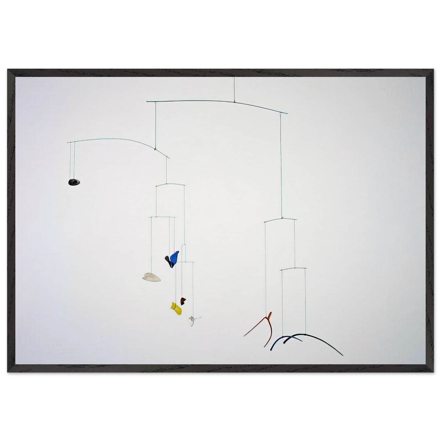 TINES 1943 - Alexander Calder Framed Art Print – Black Wooden Frame - Default Title - -Framed Art Print