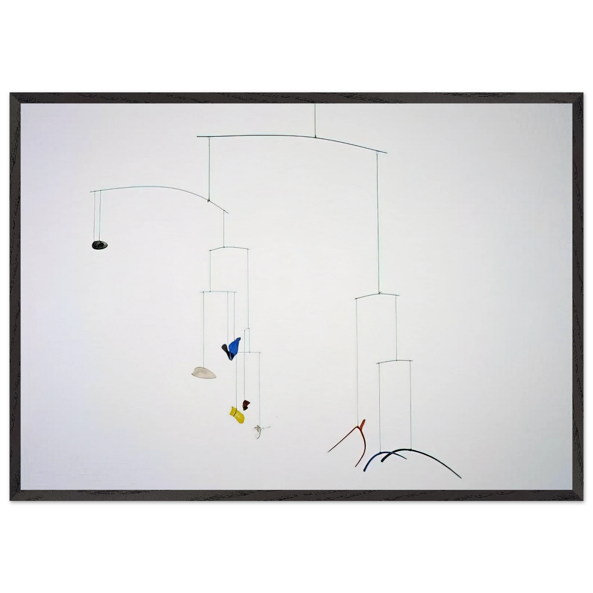 TINES 1943 - Alexander Calder Framed Art Print – Black Wooden Frame - Default Title - -Framed Art Print