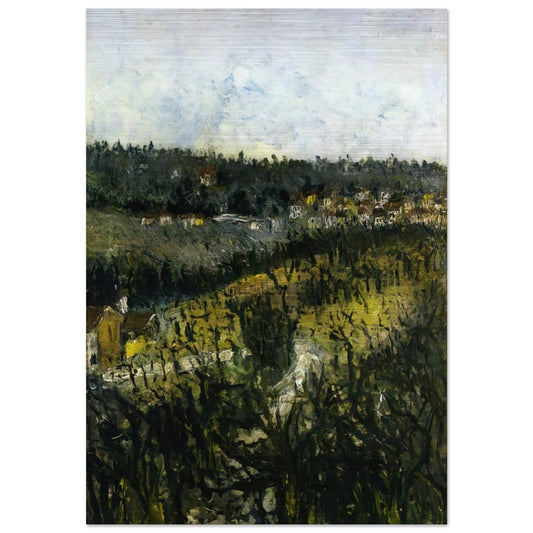 NEAR MONTMAGNY - Maurice Utrillo Brushed Aluminum Print - 70x100 cm / 28x40 inches | Maurice Utrillo Aluminum Print | Maurice Utrillo Prints