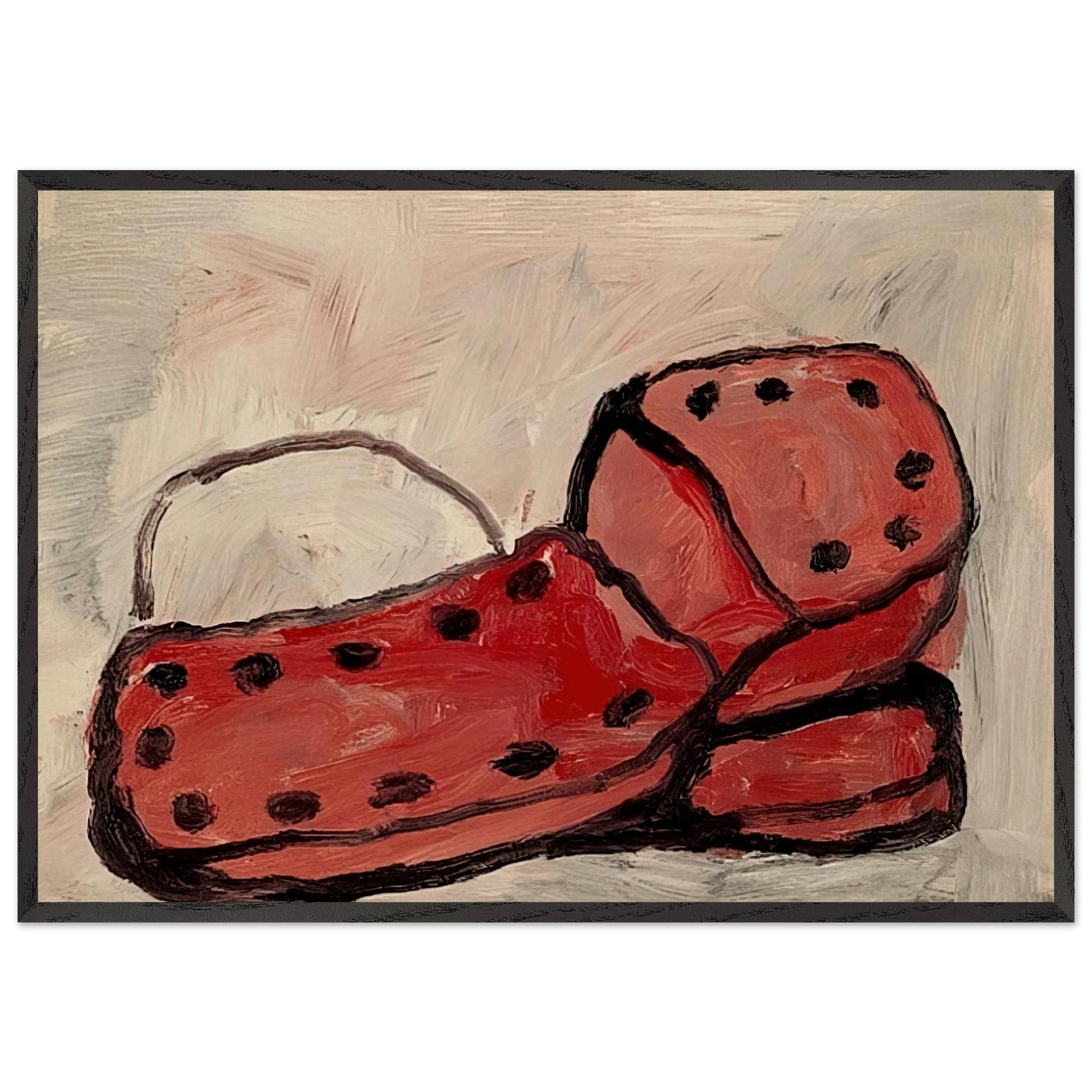 SHOES 1968 - Philip Guston Framed Art Print – Black Wooden Frame - Default Title - -Framed Art Print
