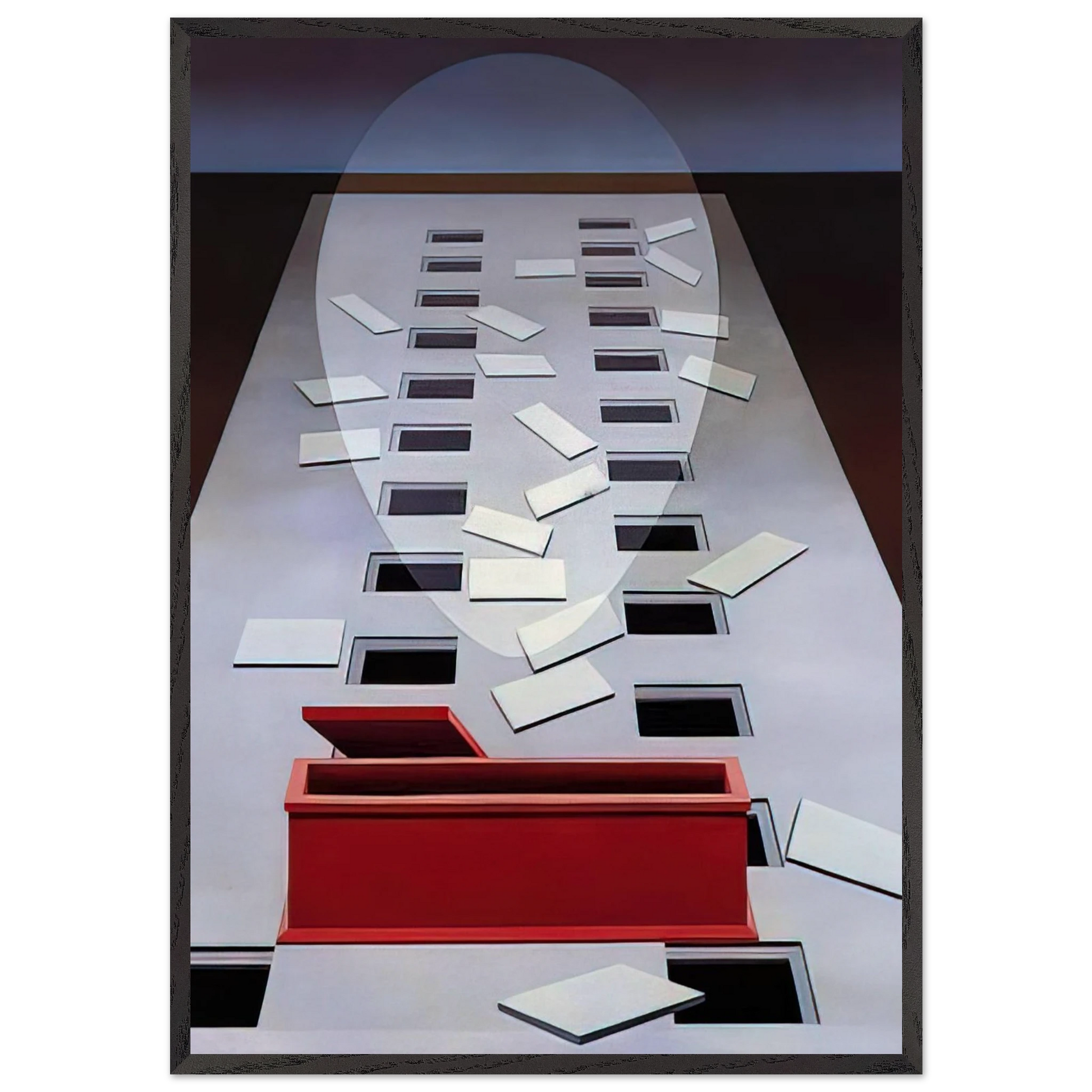 Wall artTransection 3 After Fra Angelico - 1967 - Clarence Holbrook Carter Framed Art Print – Black Wooden Frame - Default Title - -Framed Art Print