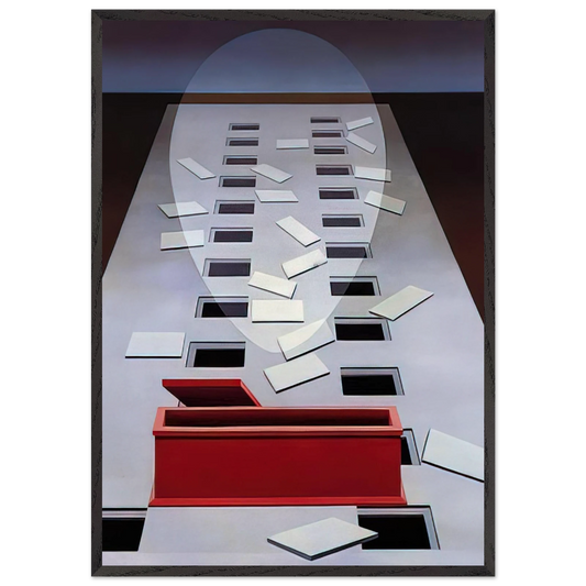 Wall artTransection 3 After Fra Angelico - 1967 - Clarence Holbrook Carter Framed Art Print – Black Wooden Frame - Default Title - -Framed Art Print