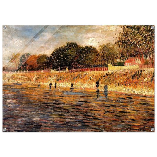 The Banks of the Seine - Vincent van Gogh Acrylic Print - 70x100 cm / 28x40″ inches
