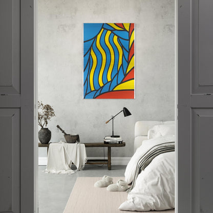 Flying Circus - 1965 - Nicholas Krushenick Brushed Aluminum Print - 70x100 cm / 28x40 inches | Nicholas Krushenick Aluminum Print | Nicholas Krushenick Prints