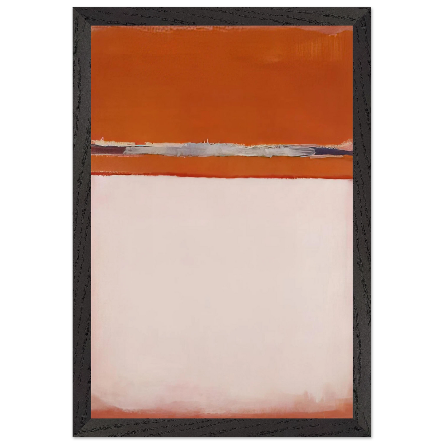 Mark Rothko - No.18 - 1951 Wall Art - 60x80 cm / 24x32 inches - Premium Wooden Framed Poster With Fine Art Paper - Black frame