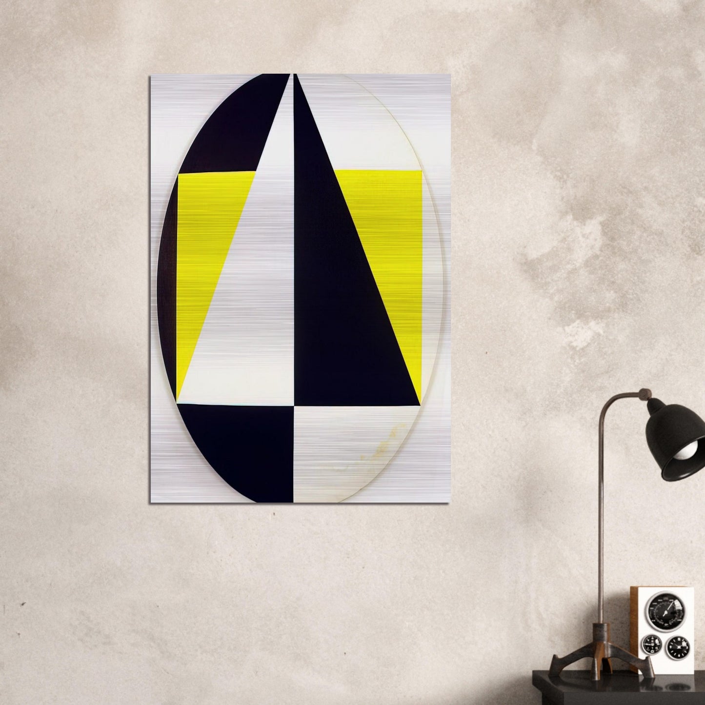 Tondo3Colors - 1958 - Carmen Herrera Brushed Aluminum Print - 70x100 cm / 28x40 inches | Carmen Herrera Aluminum Print | Carmen Herrera Prints