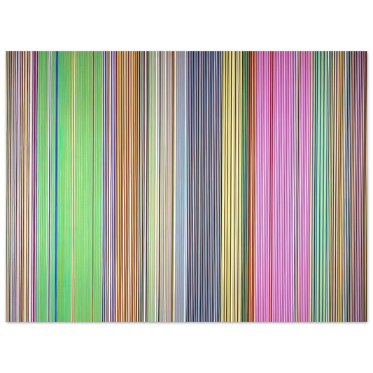 Gene Davis - Raspberry Icicle - 1967 Fine Art Poster - Default Title