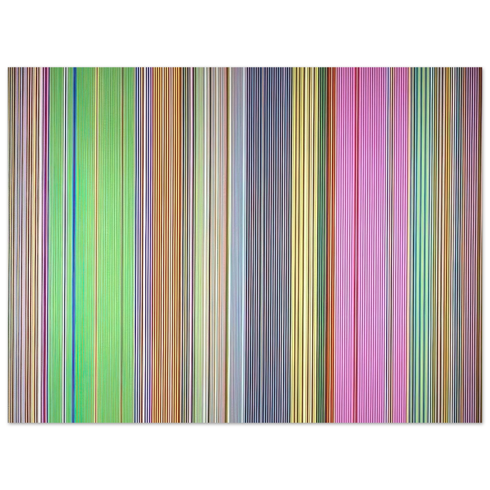 Gene Davis - Raspberry Icicle - 1967  75x100 cm / 30x40inches Fine Art Poster